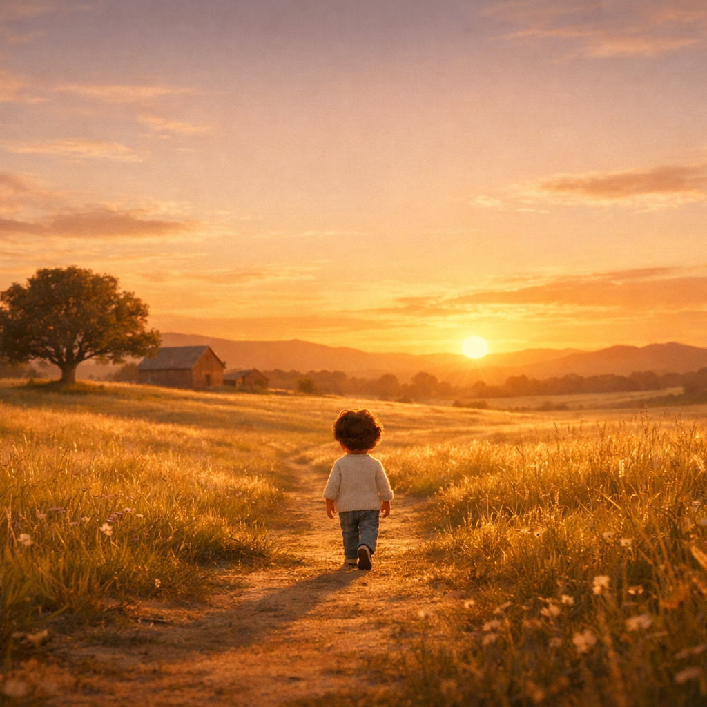 Pixar-Style Child's Tranquility