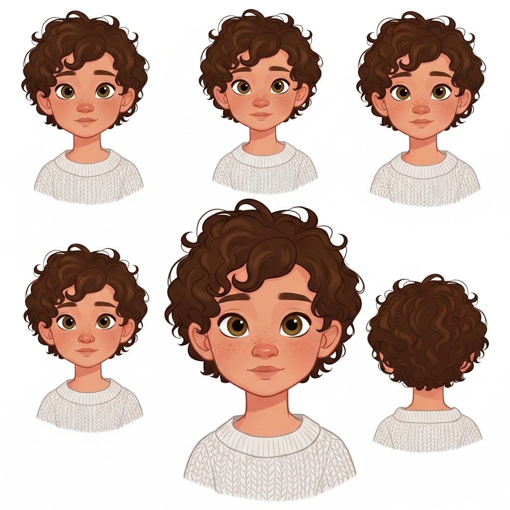 Cozy Curly — The Gentle Soul in a Knit Sweater - Image 2